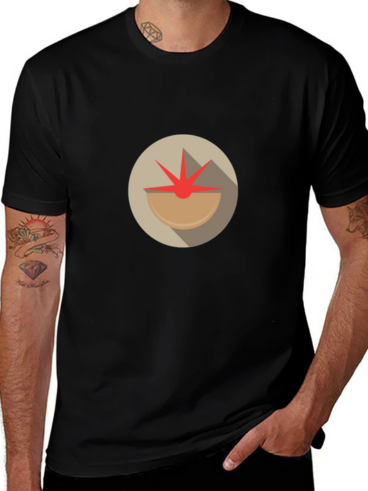 Abstract Tomato Graphic Tee - Unique Design