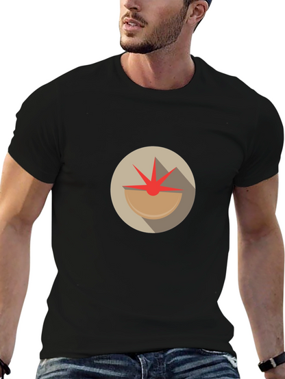 Abstract Tomato Graphic Tee - Unique Design
