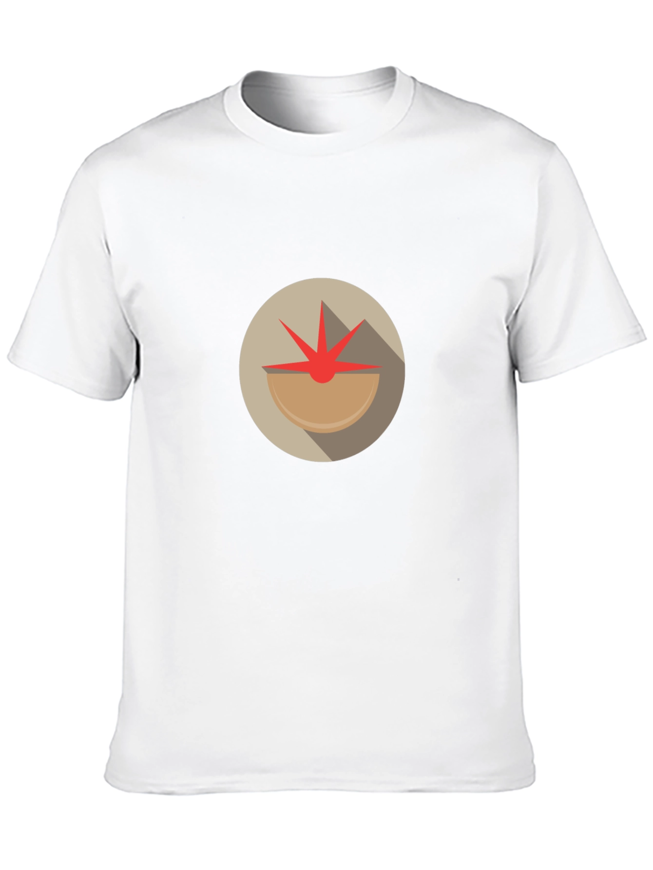 Abstract Tomato Graphic Tee - Unique Design