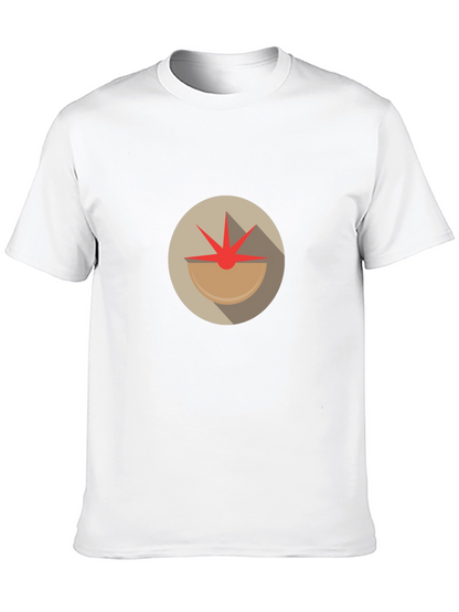 Abstract Tomato Graphic Tee - Unique Design