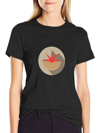 Abstract Tomato Graphic Tee - Unique Design