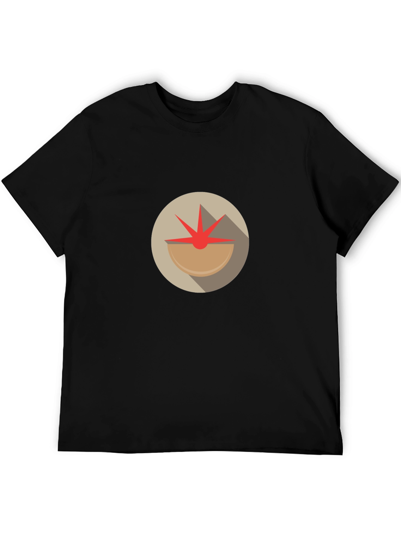 Abstract Tomato Graphic Tee - Unique Design