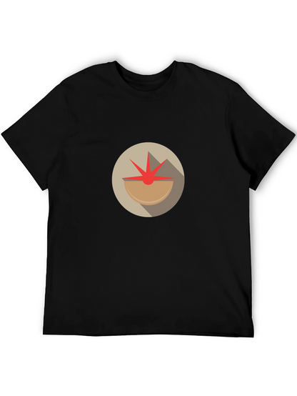 Abstract Tomato Graphic Tee - Unique Design