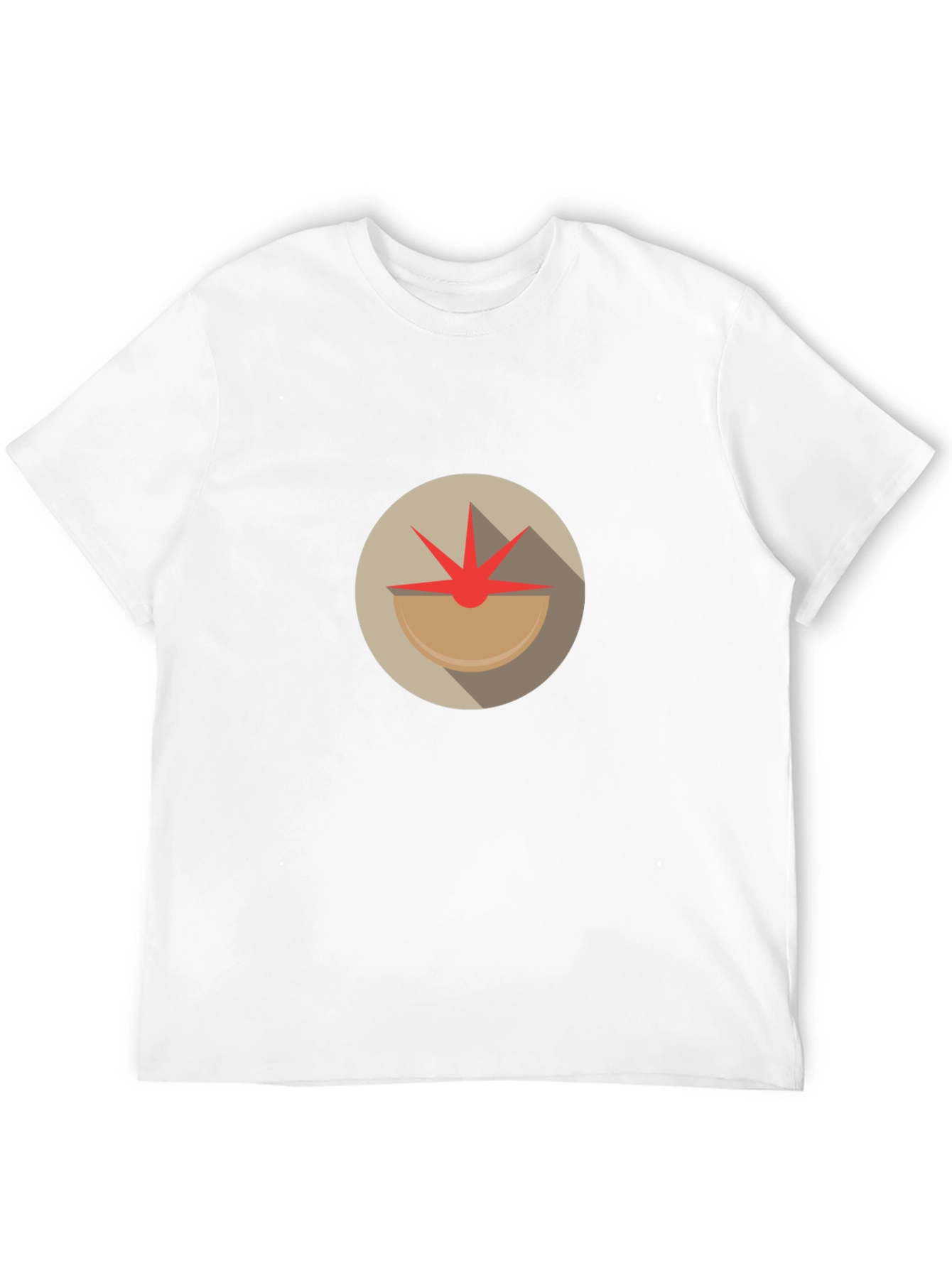 Abstract Tomato Graphic Tee - Unique Design