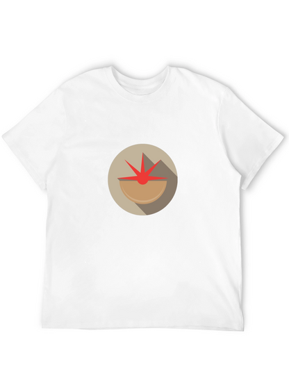 Abstract Tomato Graphic Tee - Unique Design