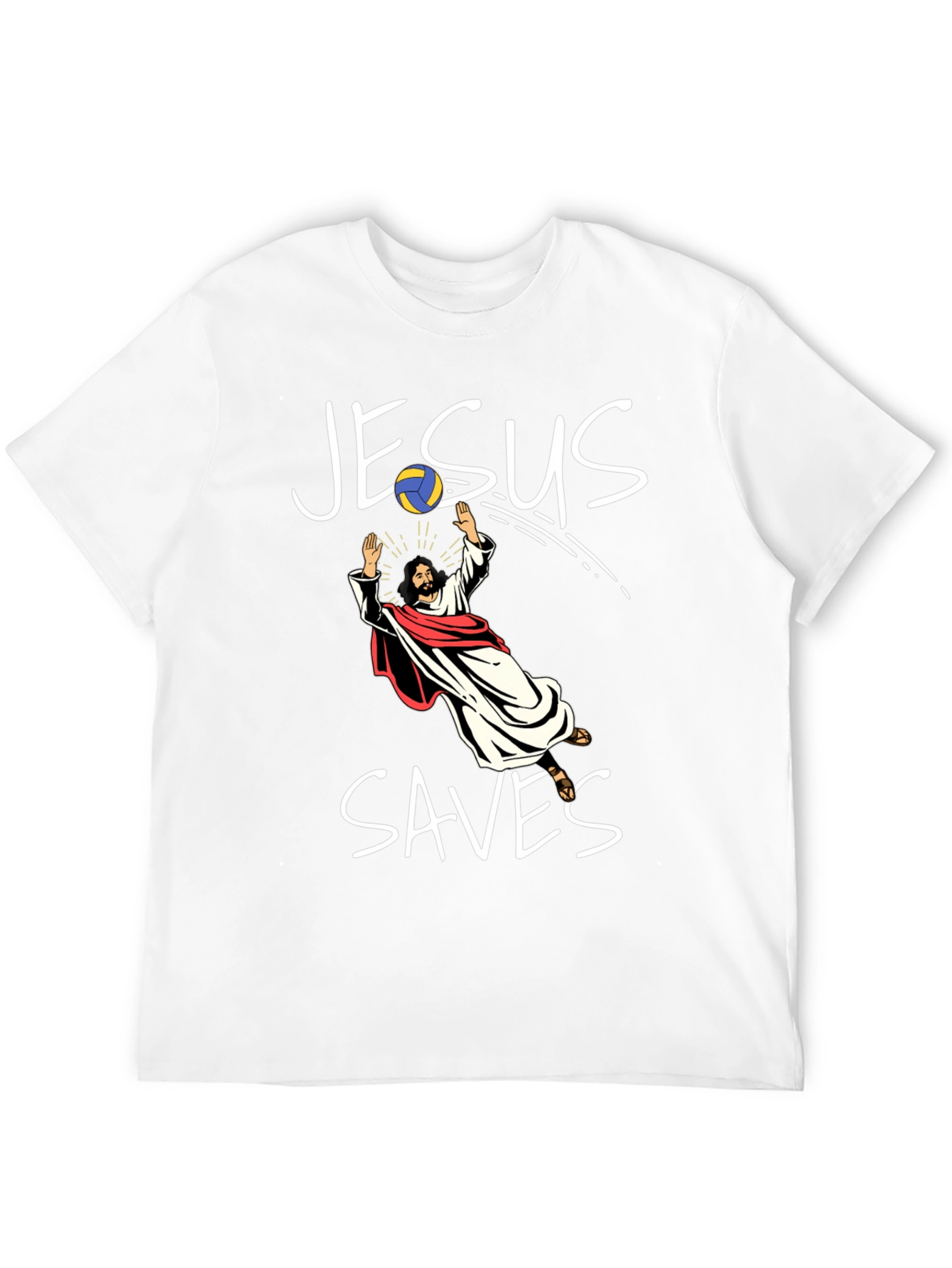 Jesus Saves Volleyball T-Shirt