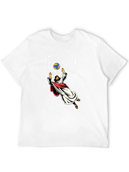 Jesus Saves Volleyball T-Shirt