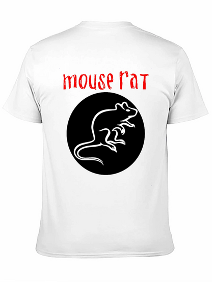 Mouse Rat Graphic Tee - Black Cotton T-Shirt