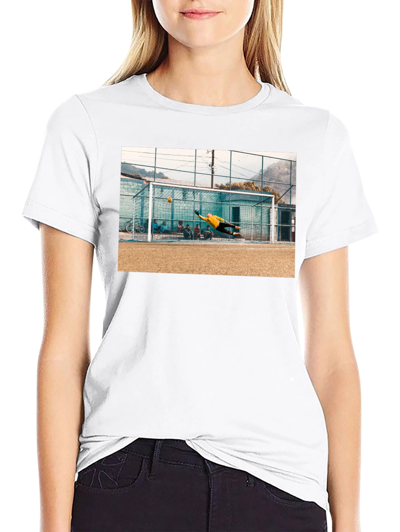 Goalie Save Black T-Shirt
