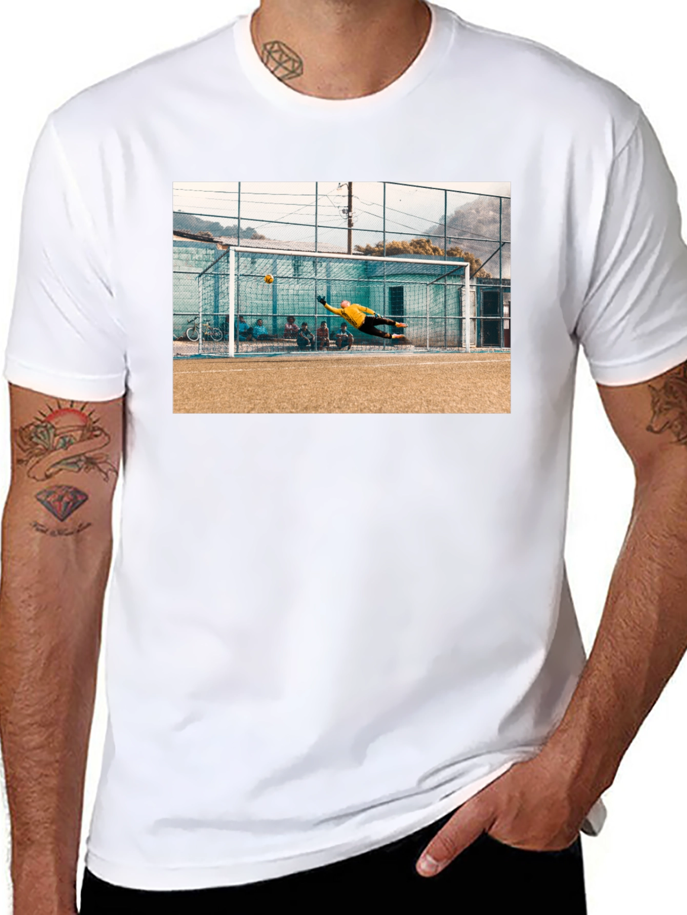 Goalie Save Black T-Shirt