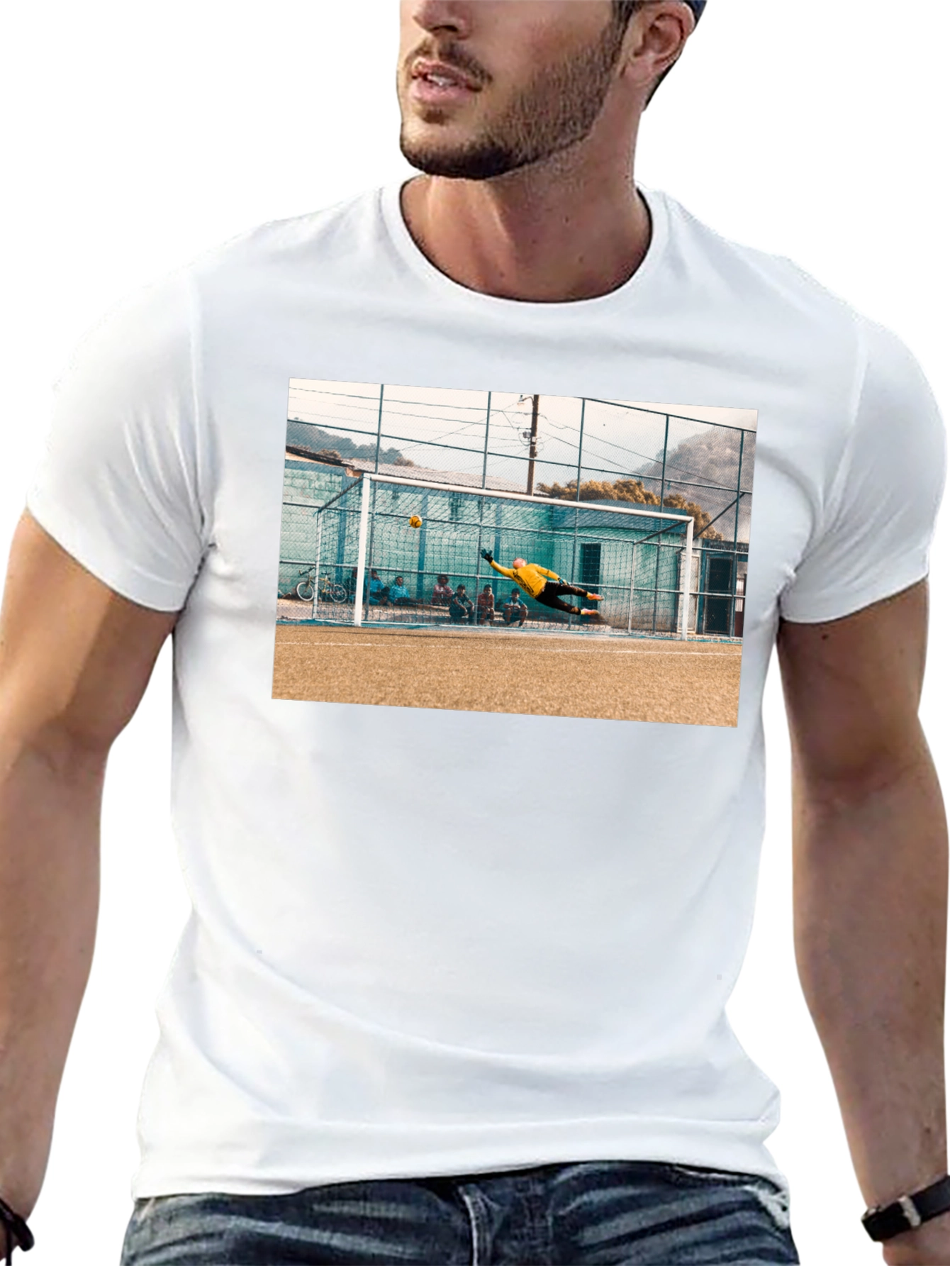 Goalie Save Black T-Shirt