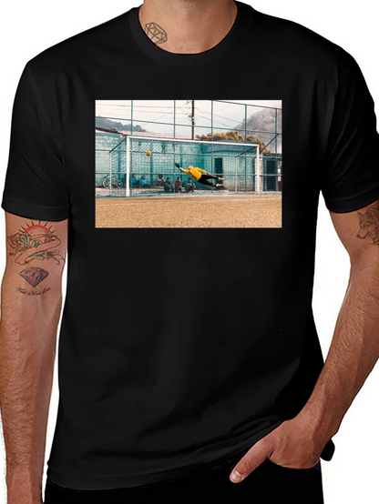 Goalie Save Black T-Shirt