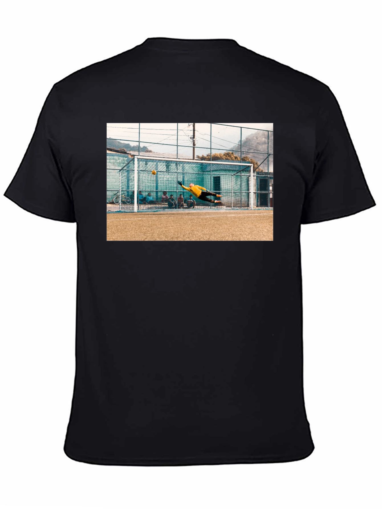 Goalie Save Black T-Shirt