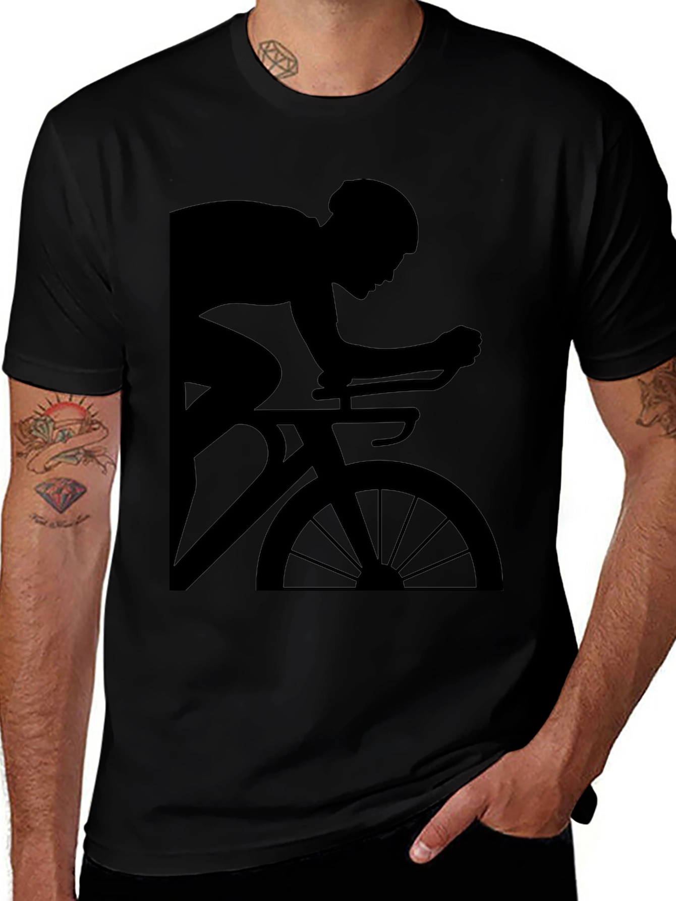 Cyclist Graphic Tee - Ride in Style