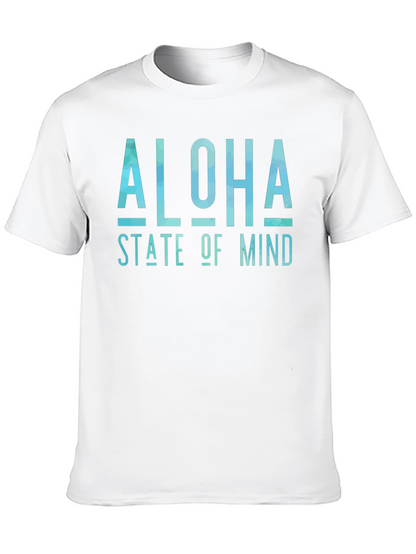 Aloha State of Mind Black Graphic T-Shirt