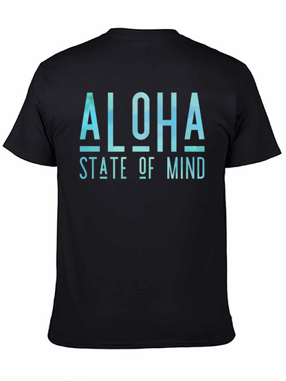 Aloha State of Mind Black Graphic T-Shirt
