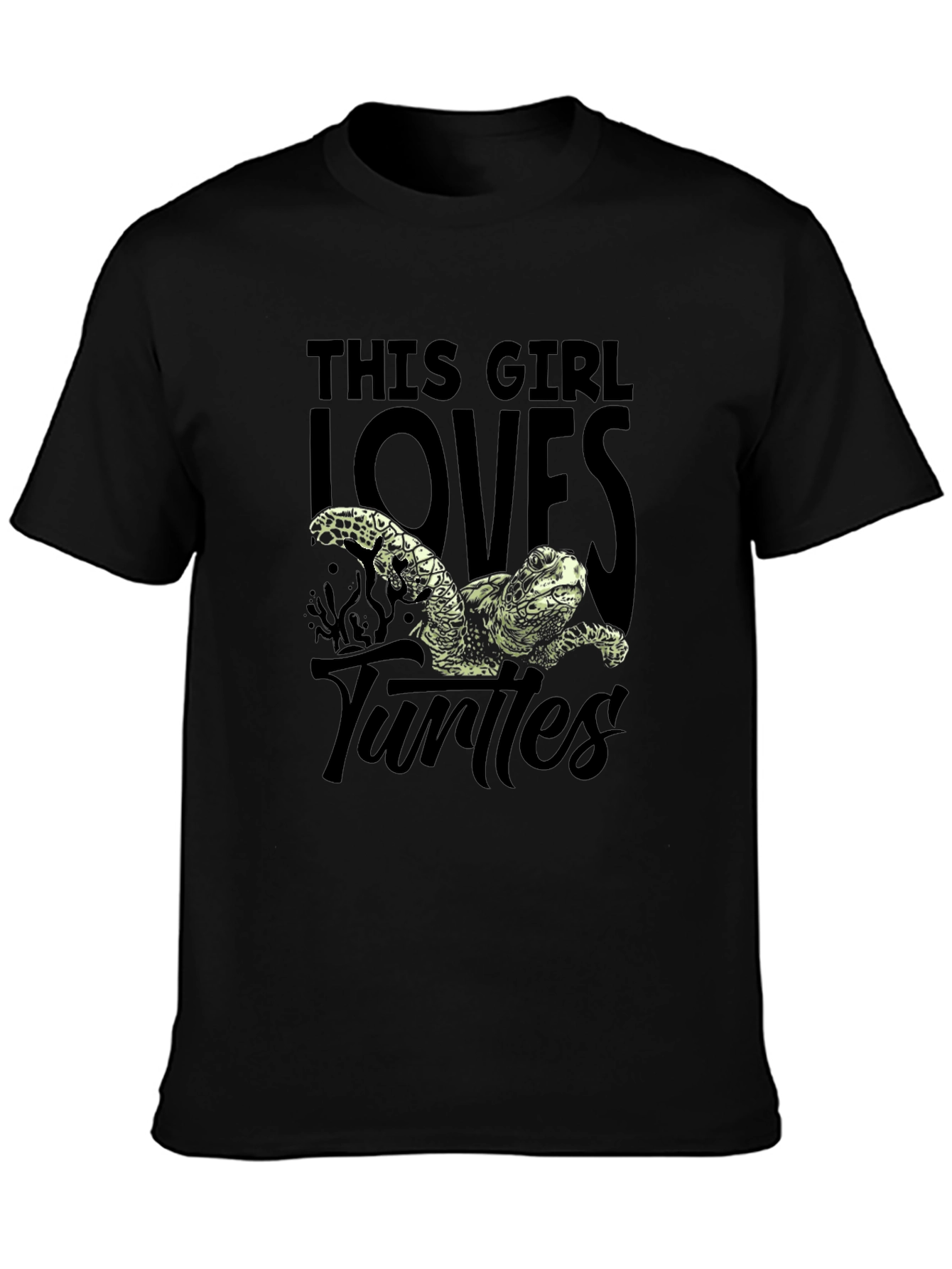 This Girl Loves Turtles Graphic T-Shirt