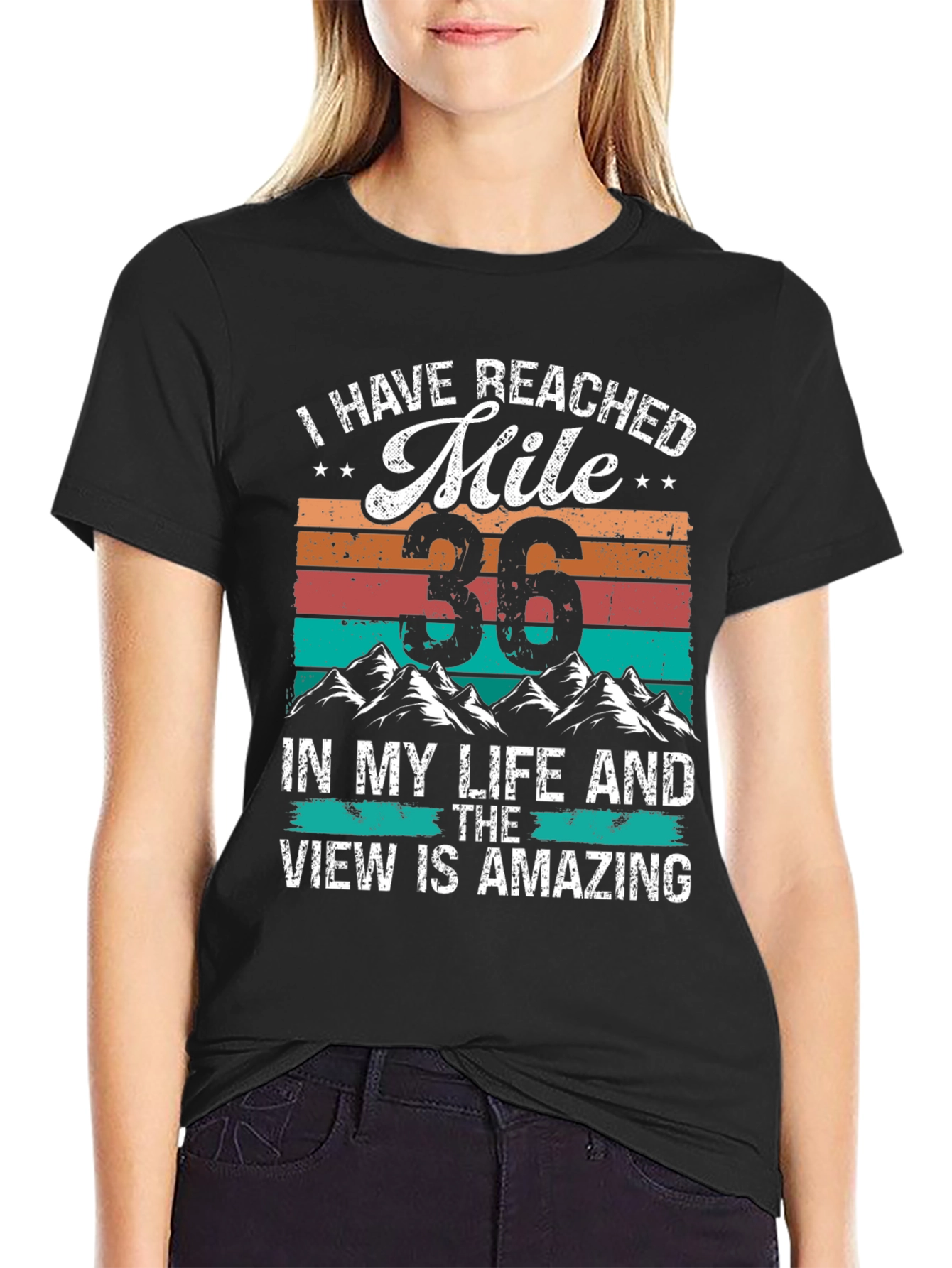 Reached Mile 36 Amazing View Graphic Tee