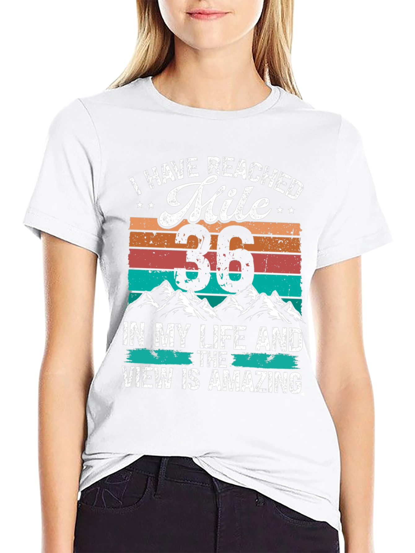 Reached Mile 36 Amazing View Graphic Tee
