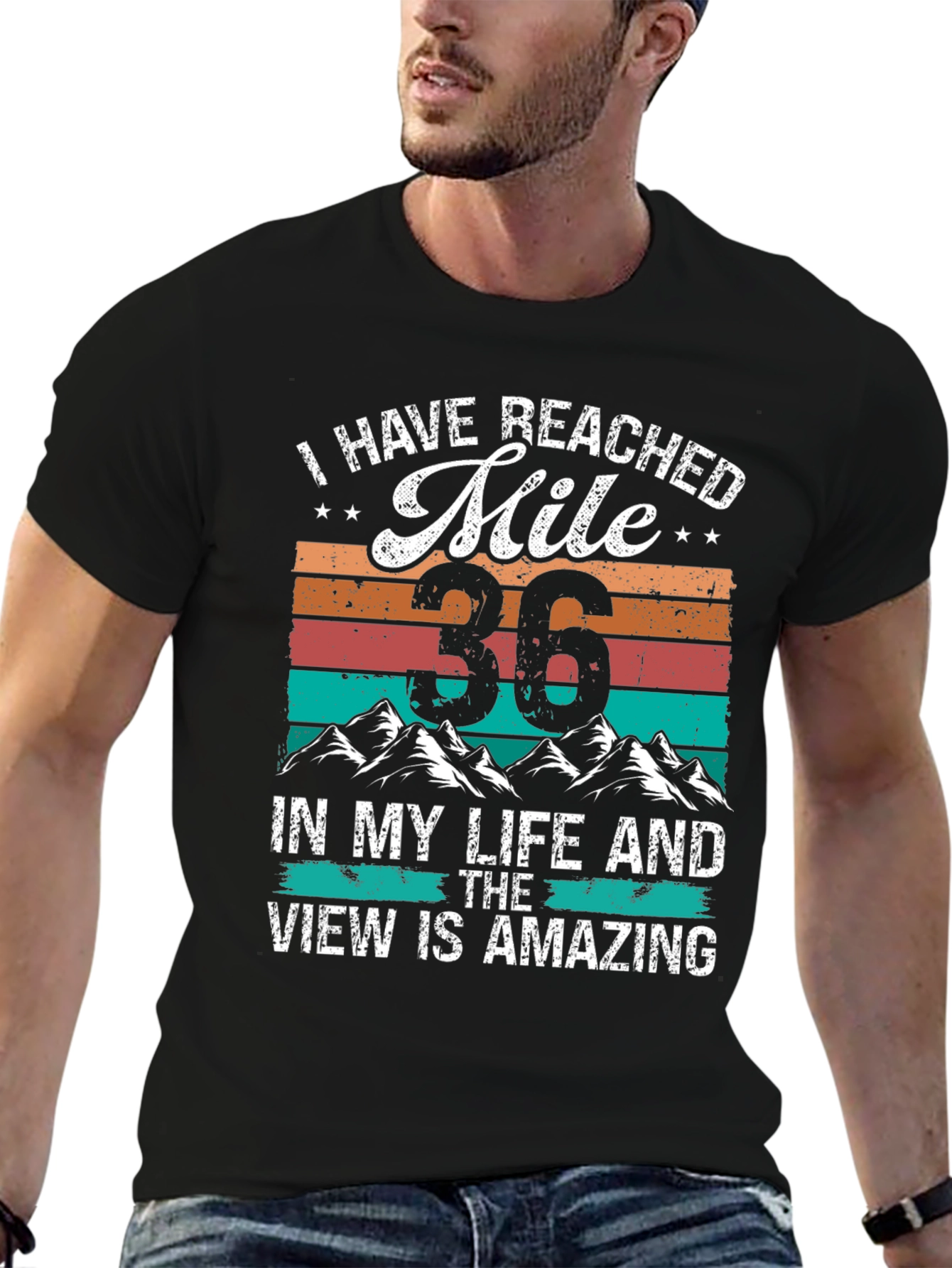 Reached Mile 36 Amazing View Graphic Tee