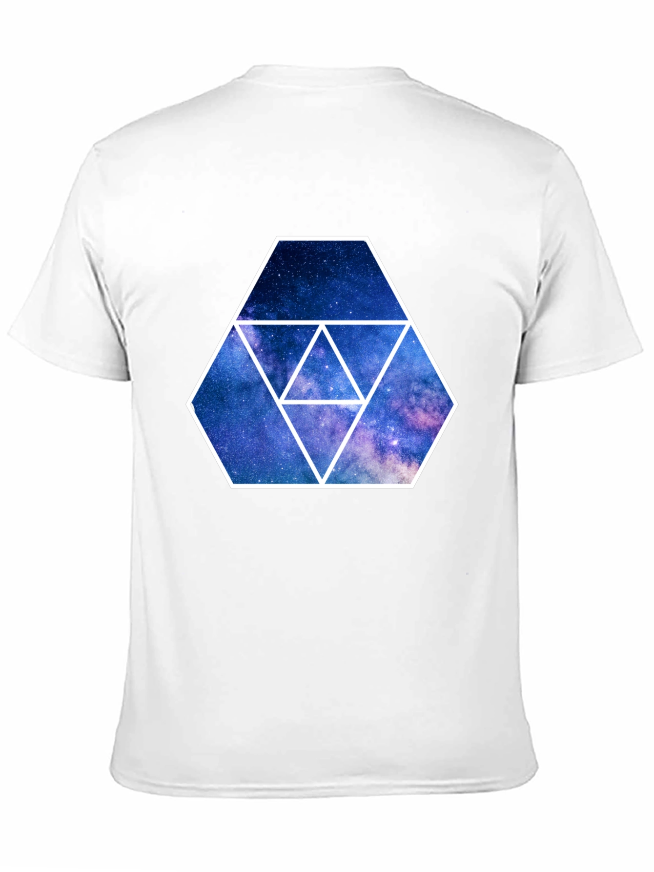 Galaxy Hexagon Graphic Tee - Black
