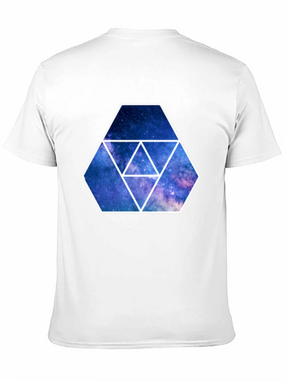 Galaxy Hexagon Graphic Tee - Black