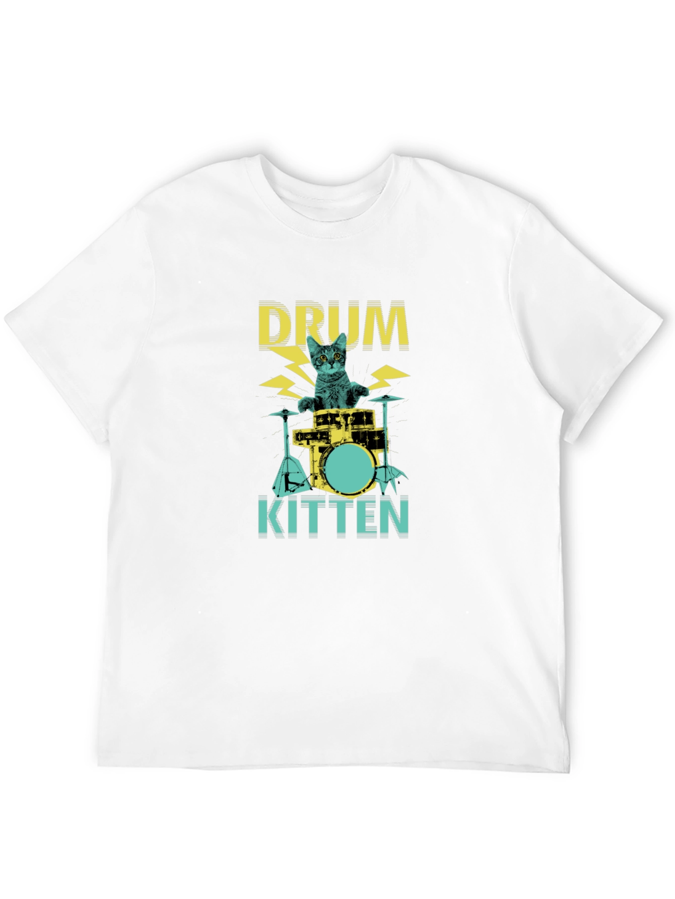 Drum Kitten Black Graphic Tee