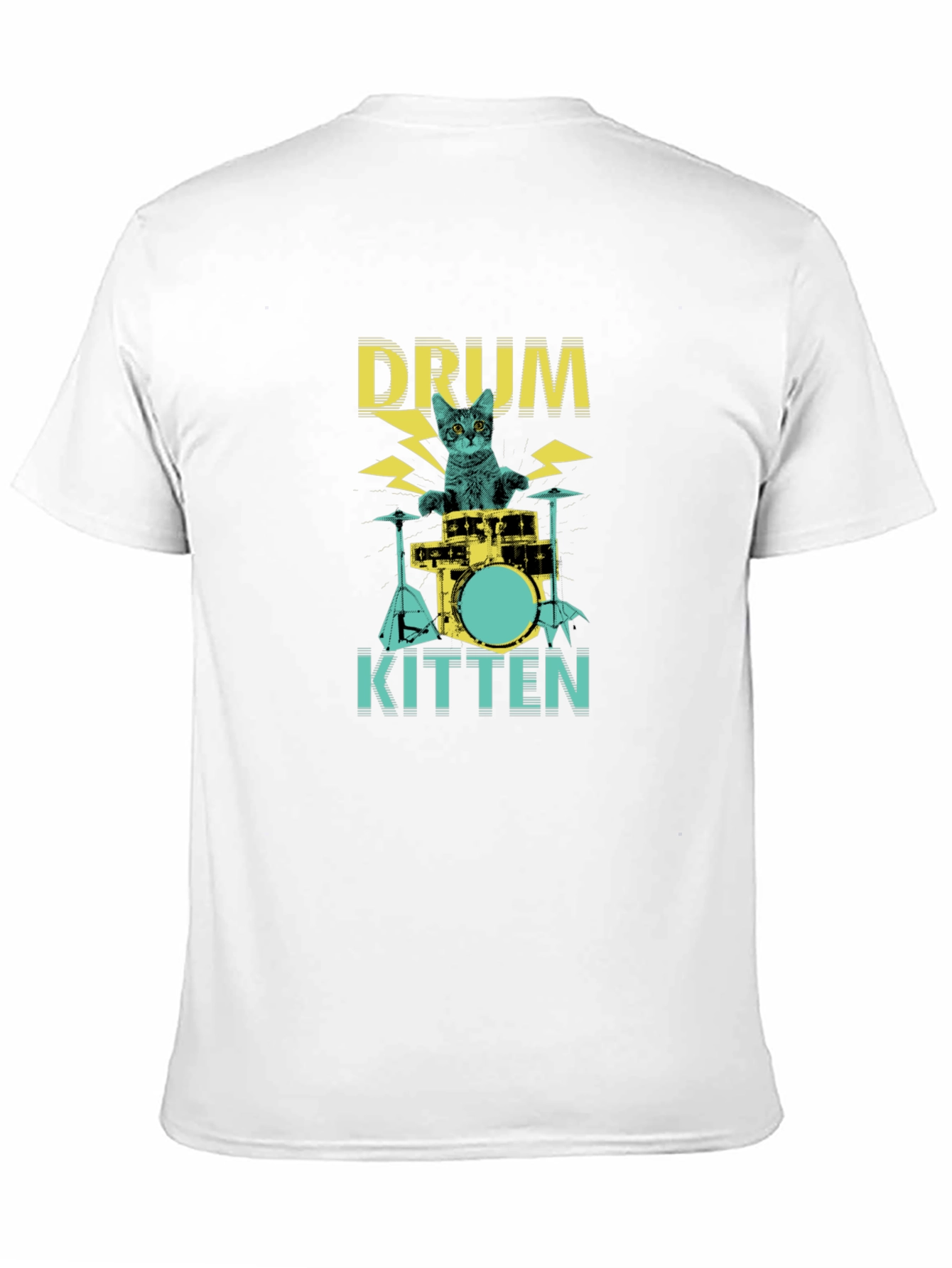Drum Kitten Black Graphic Tee
