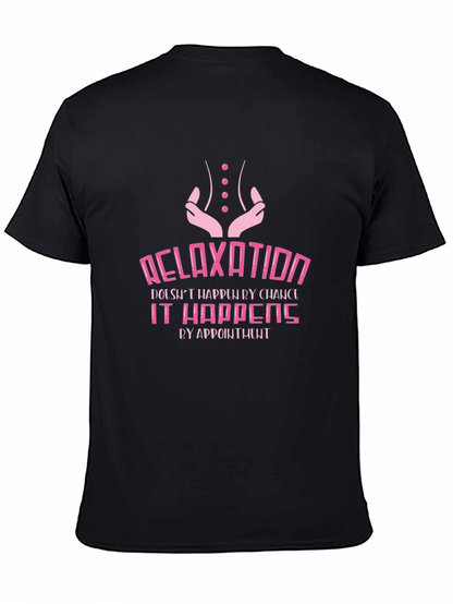Relaxation Appointment Black Graphic T-Shirt