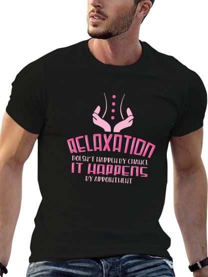 Relaxation Appointment Black Graphic T-Shirt