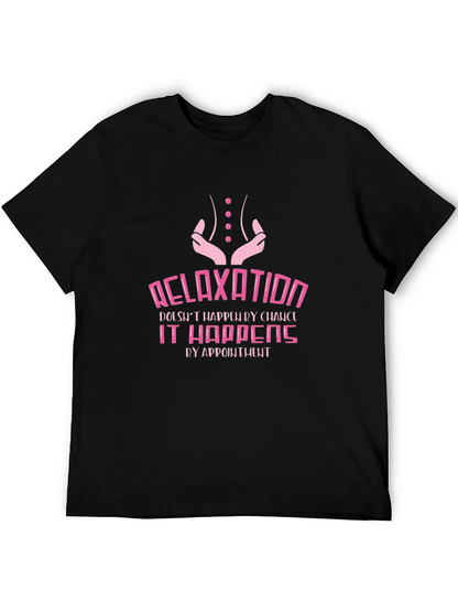 Relaxation Appointment Black Graphic T-Shirt