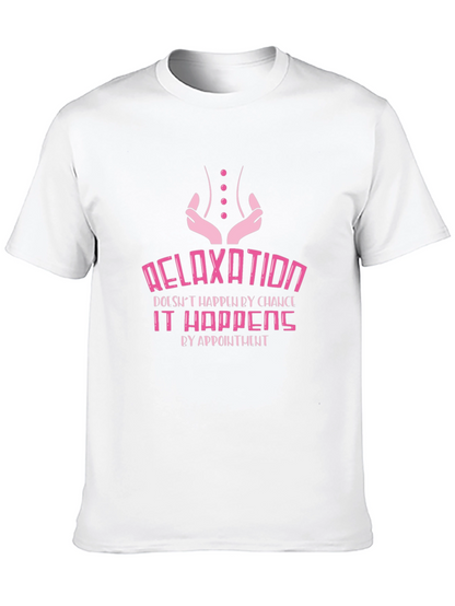 Relaxation Appointment Black Graphic T-Shirt