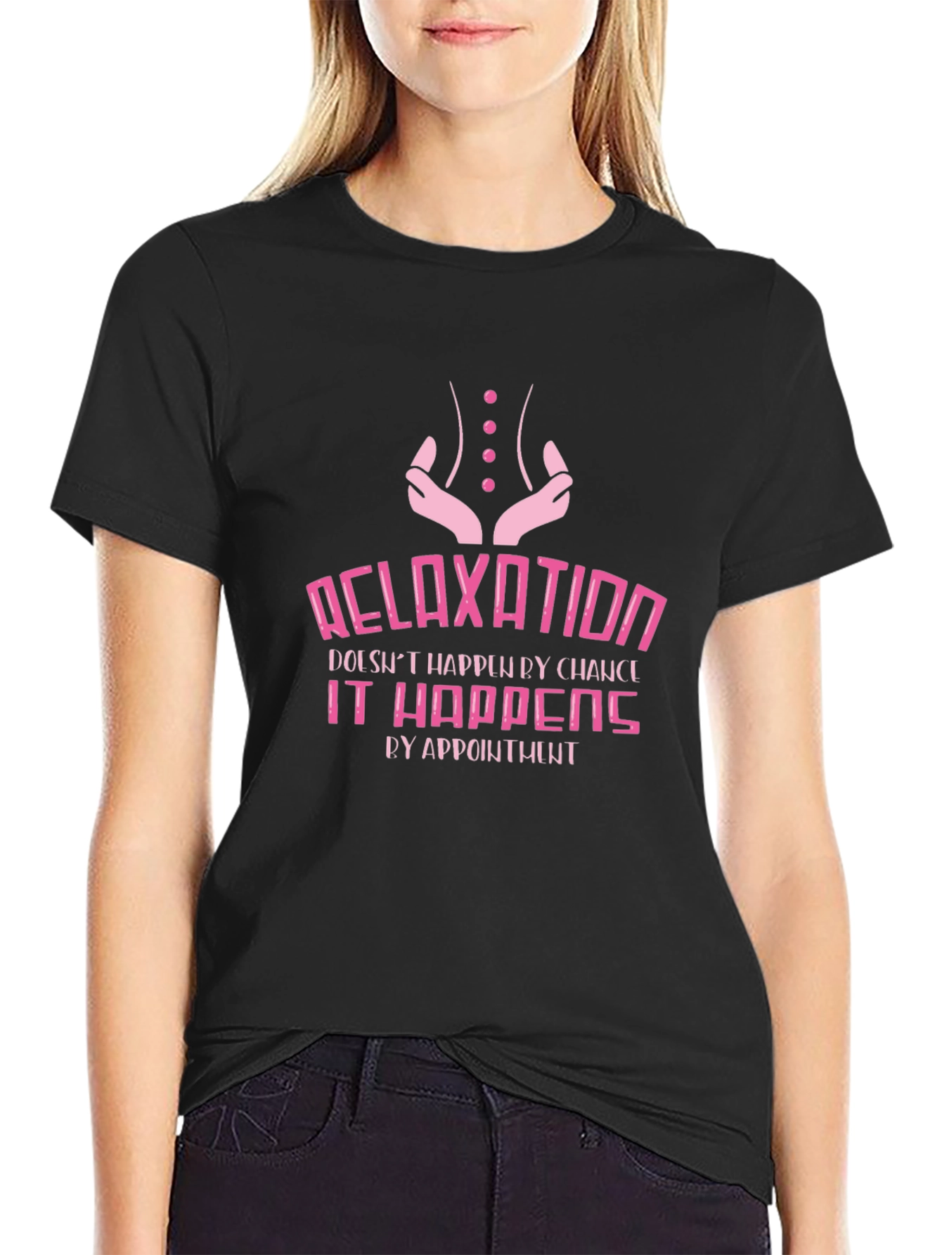 Relaxation Appointment Black Graphic T-Shirt