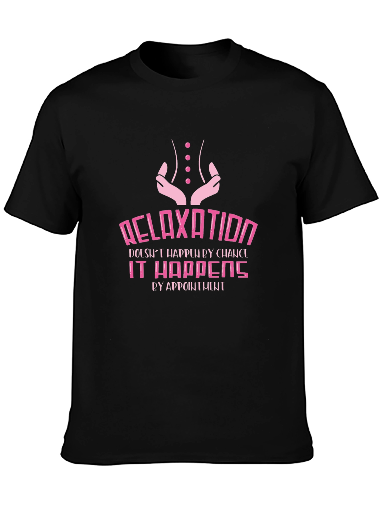 Relaxation Appointment Black Graphic T-Shirt