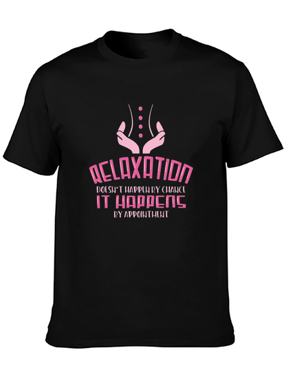 Relaxation Appointment Black Graphic T-Shirt