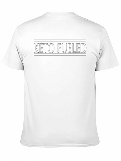 Keto Fueled Black T-Shirt for Fitness Enthusiasts