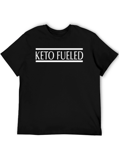 Keto Fueled Black T-Shirt for Fitness Enthusiasts