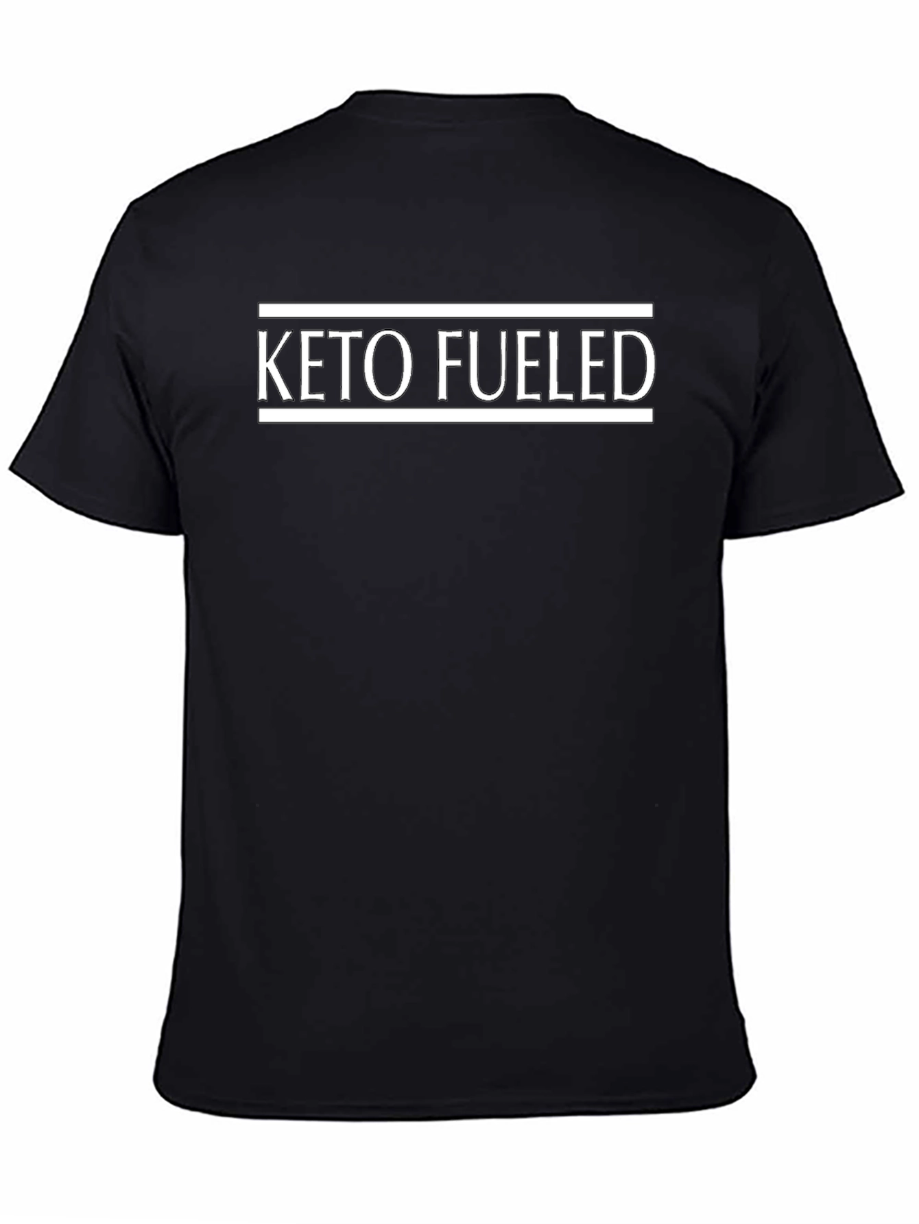 Keto Fueled Black T-Shirt for Fitness Enthusiasts