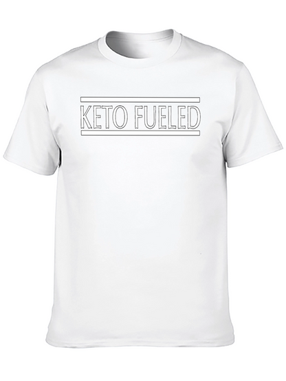 Keto Fueled Black T-Shirt for Fitness Enthusiasts