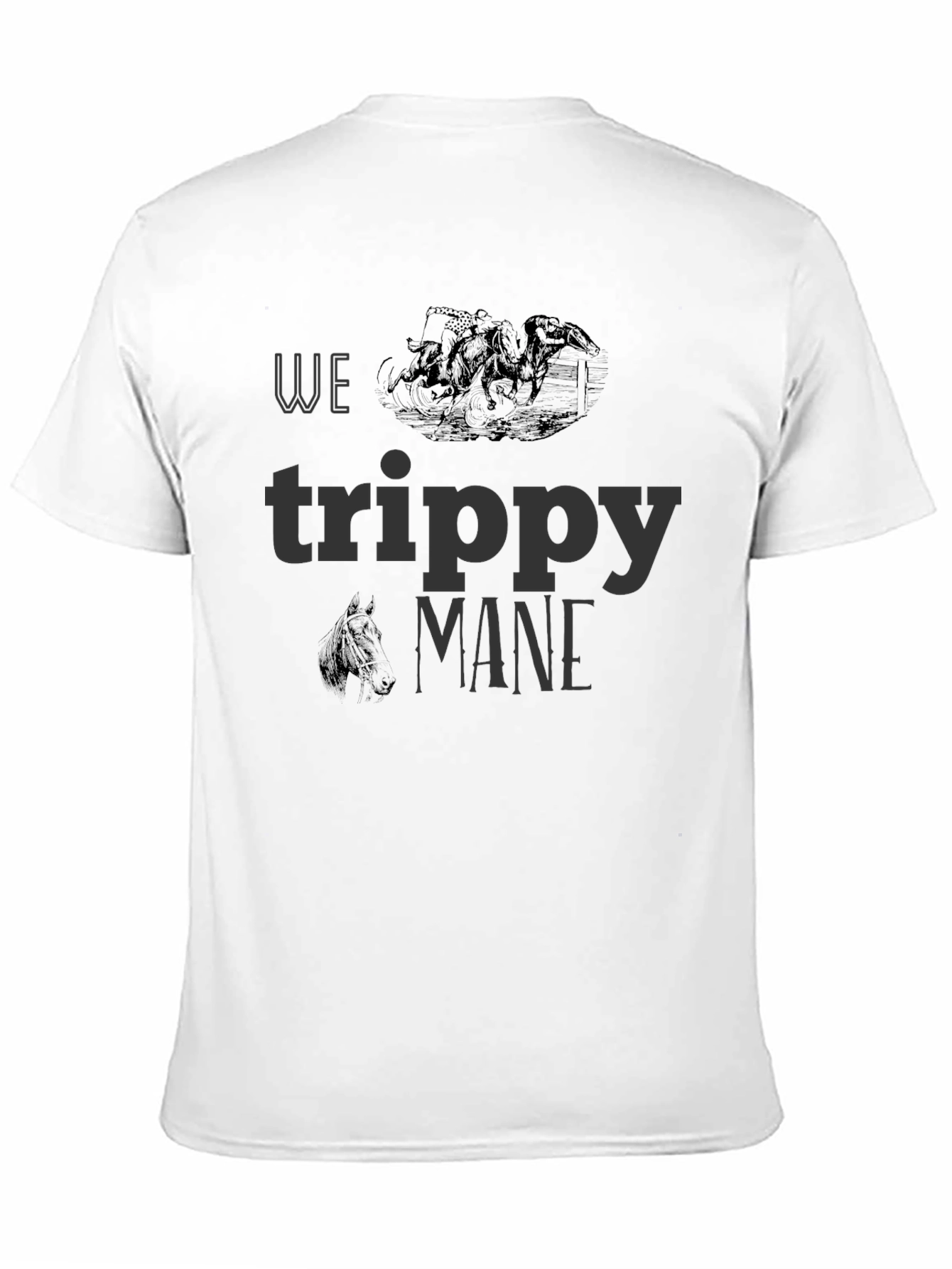 We Trippy Mane Black Graphic Tee