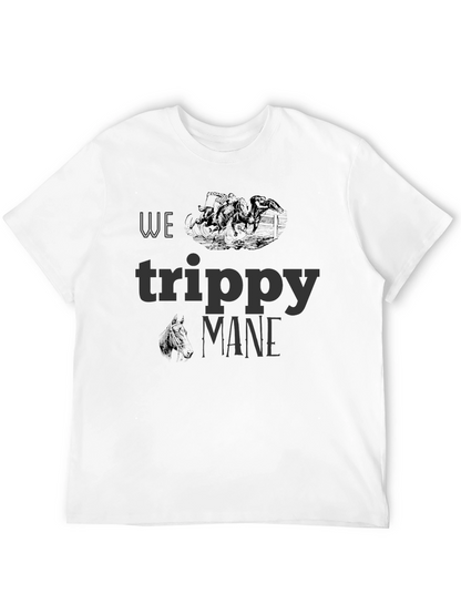 We Trippy Mane Black Graphic Tee