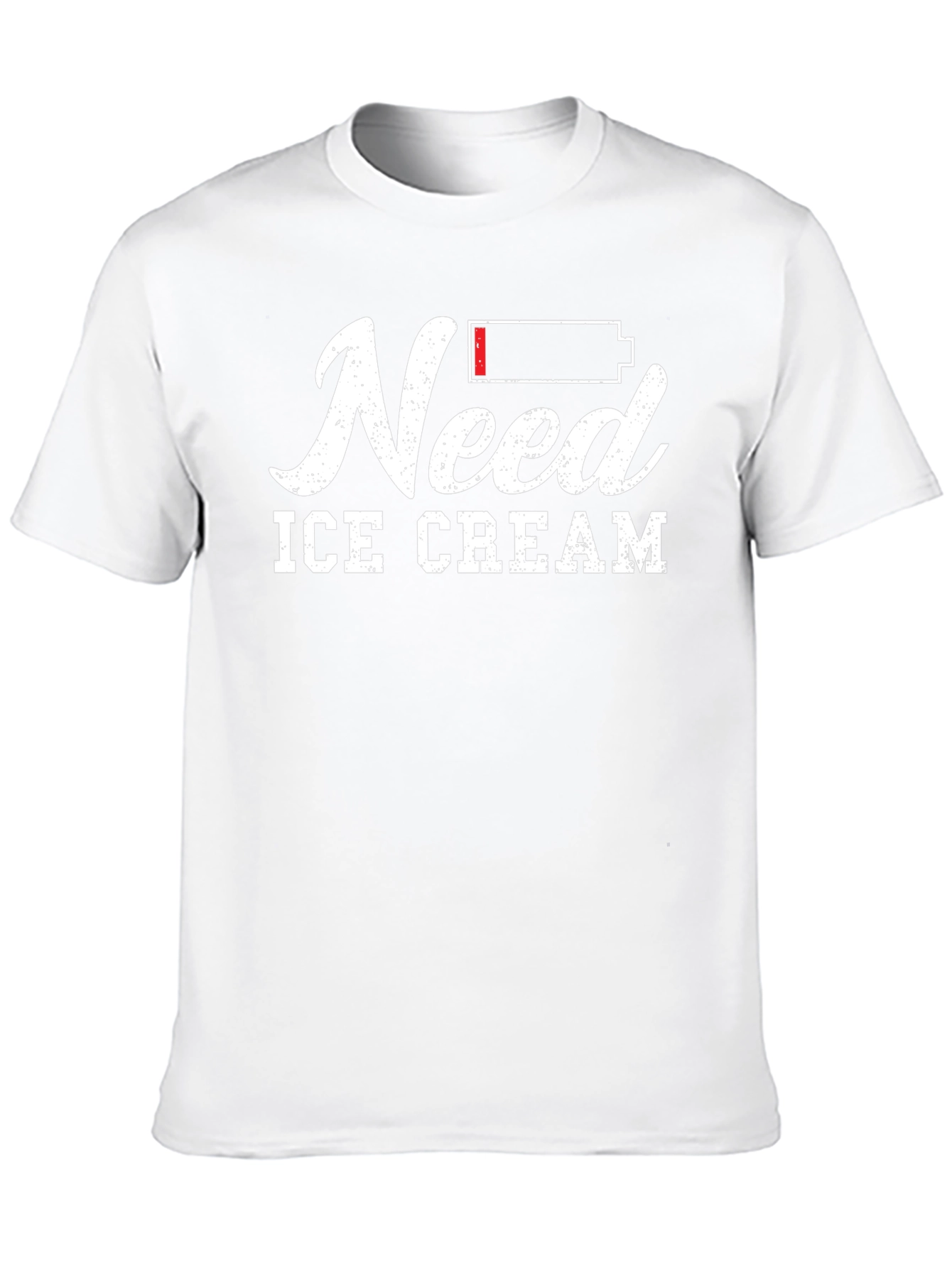 Need Ice Cream Graphic T-Shirt - Black Cotton Tee