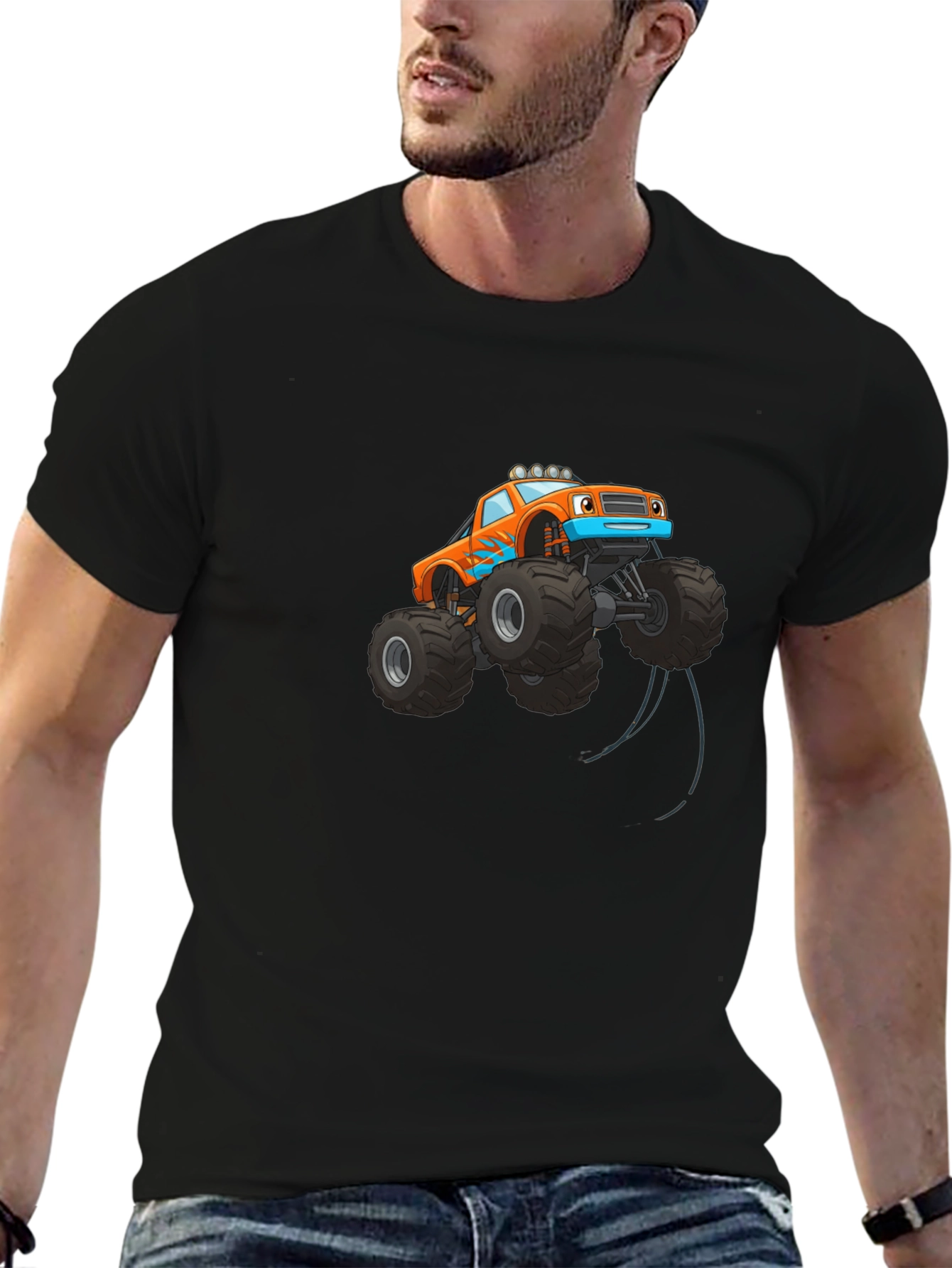 Monster Truck Graphic Tee - Black