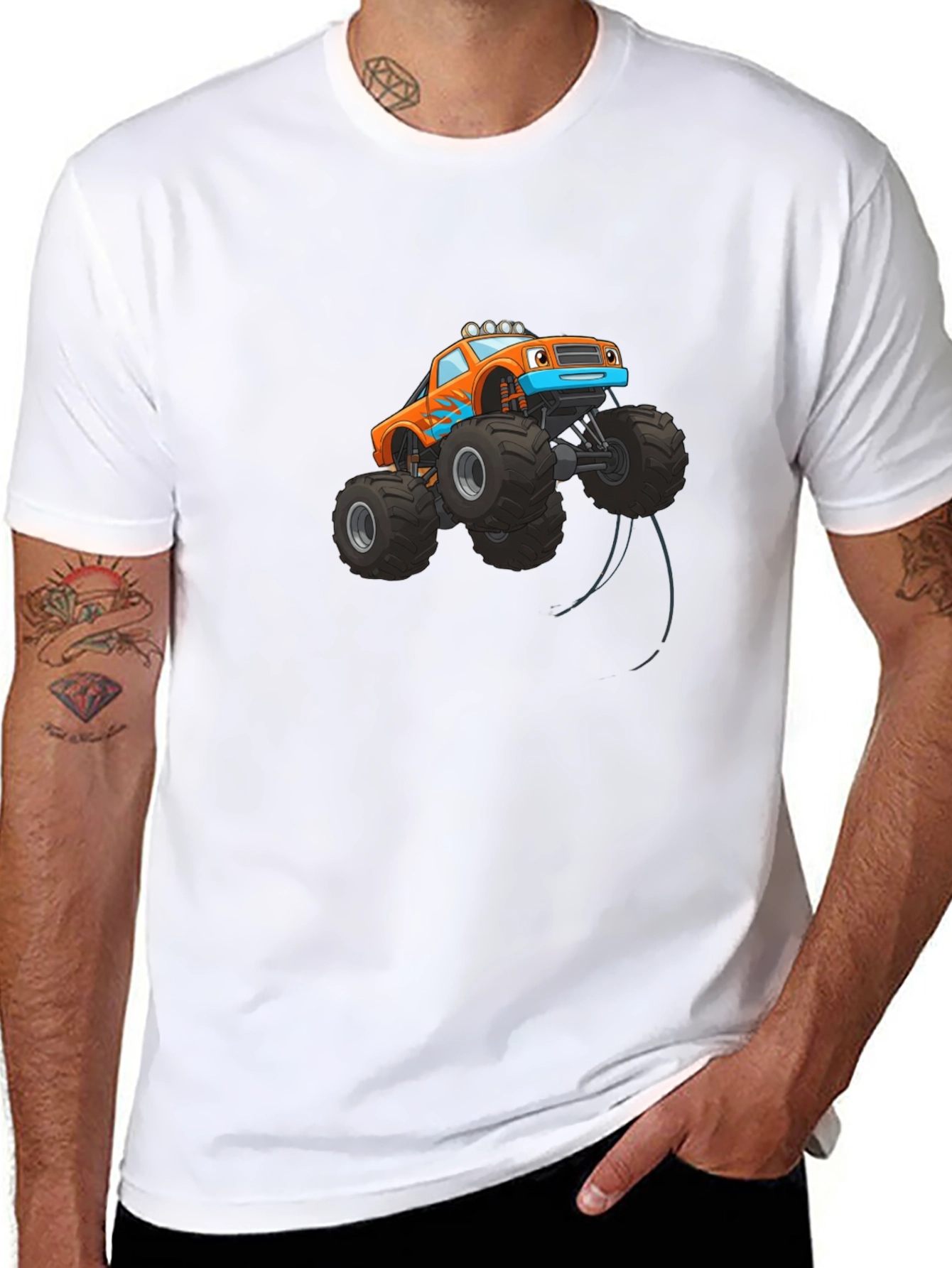 Monster Truck Graphic Tee - Black