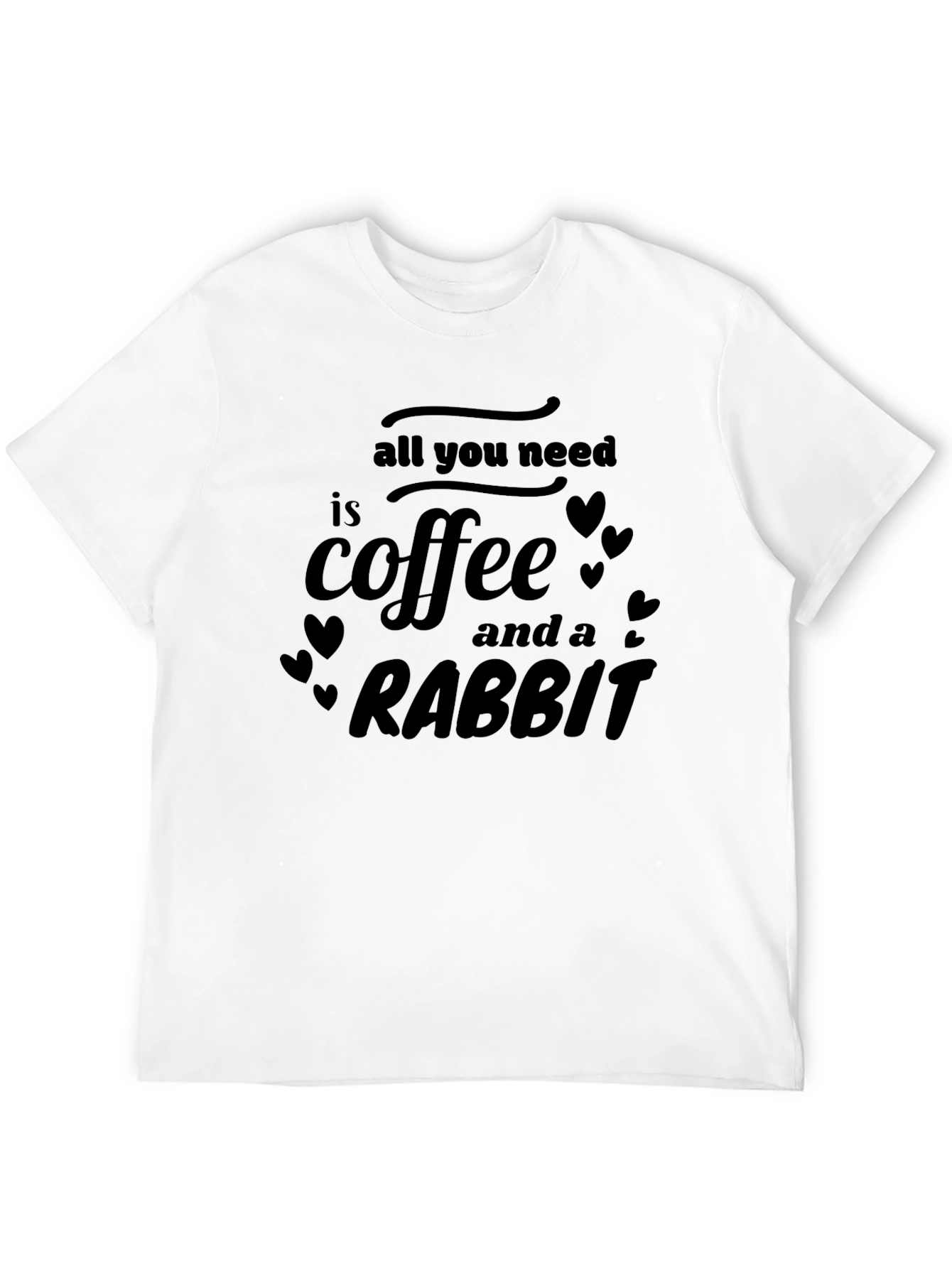 Coffee & Rabbit T-Shirt - Unisex Graphic Tee