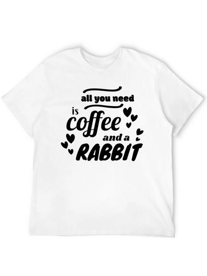 Coffee & Rabbit T-Shirt - Unisex Graphic Tee