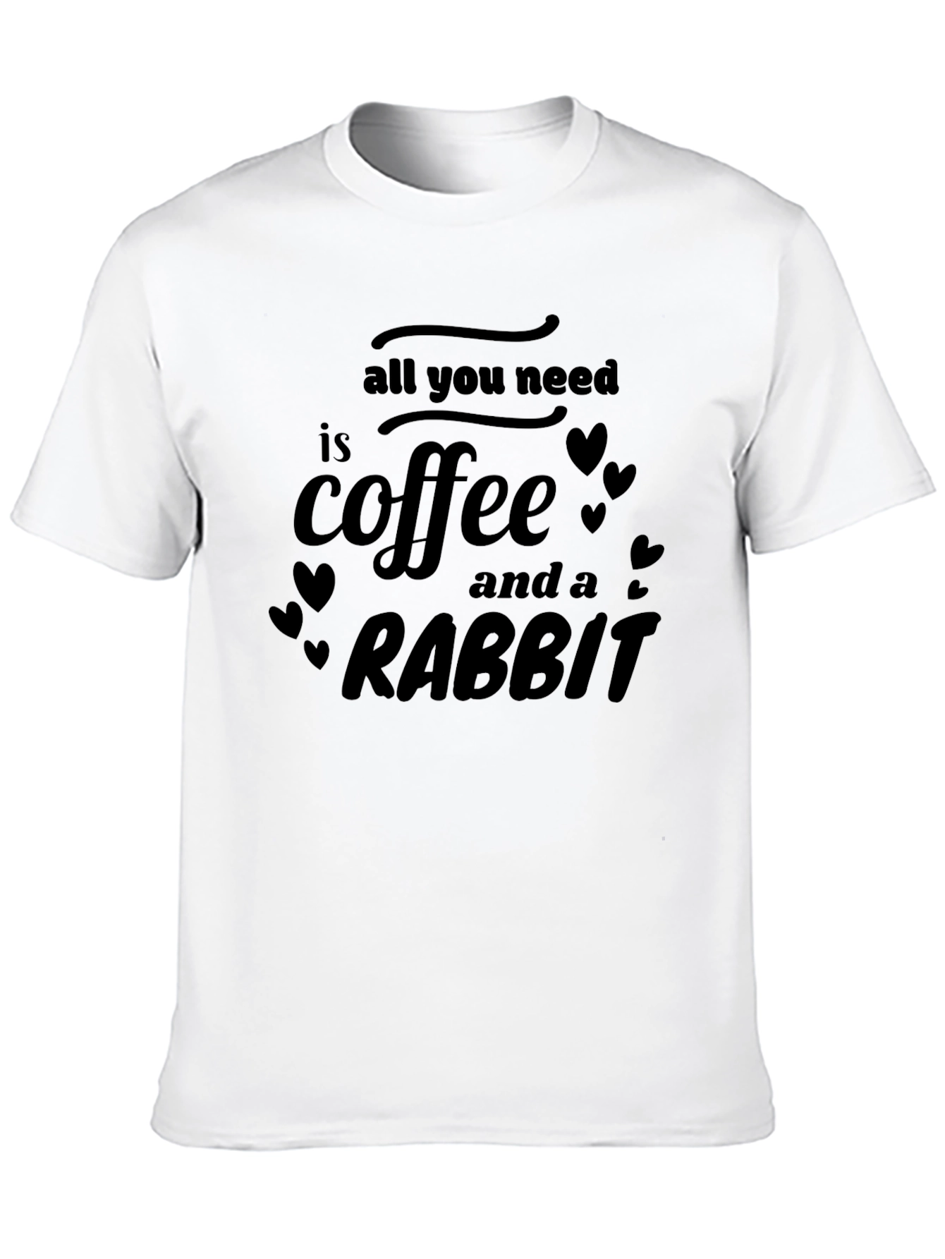 Coffee & Rabbit T-Shirt - Unisex Graphic Tee