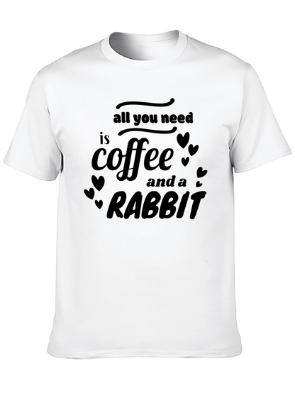Coffee & Rabbit T-Shirt - Unisex Graphic Tee