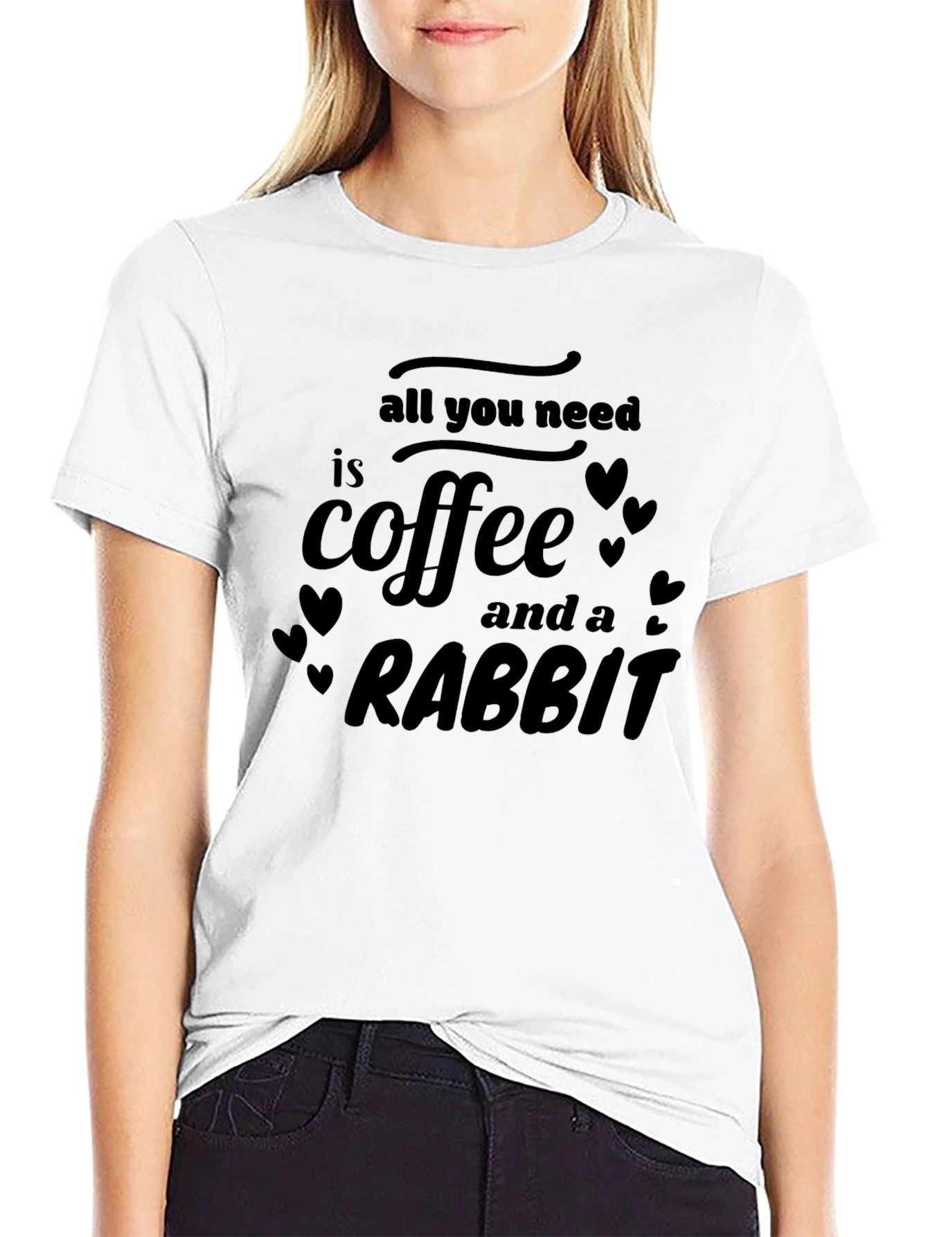 Coffee & Rabbit T-Shirt - Unisex Graphic Tee