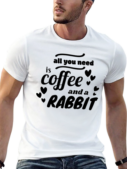 Coffee & Rabbit T-Shirt - Unisex Graphic Tee